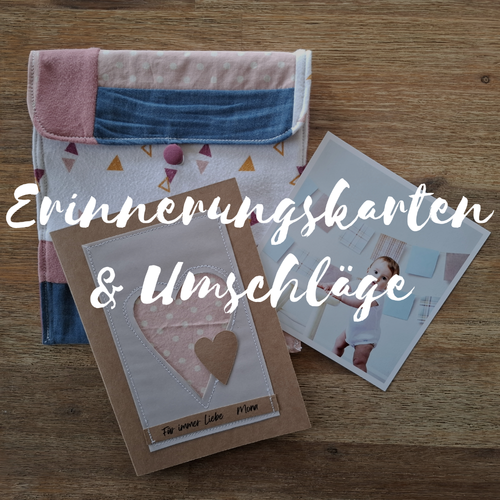 Erinnerungskarten-und-Umschläge. Individuelle Erinnerungsstücke und Trost aus Stoff aus Kleidung von Verstorbenen und geliebten Haustieren. Nadine Miesenburg von der Blauzone