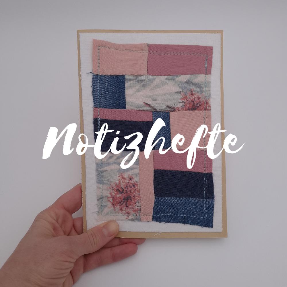 Notizhefte. Individuelle Erinnerungsstücke und Trost aus Stoff aus Kleidung von Verstorbenen und geliebten Haustieren. Nadine Miesenburg von der Blauzone