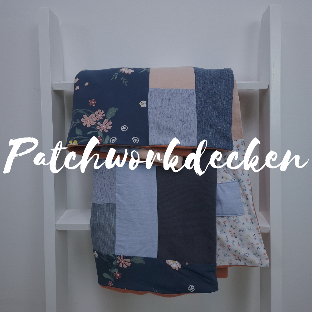 Patchworkdecken. Individuelle Erinnerungsstücke und Trost aus Stoff aus Kleidung von Verstorbenen und geliebten Haustieren. Nadine Miesenburg von der Blauzone